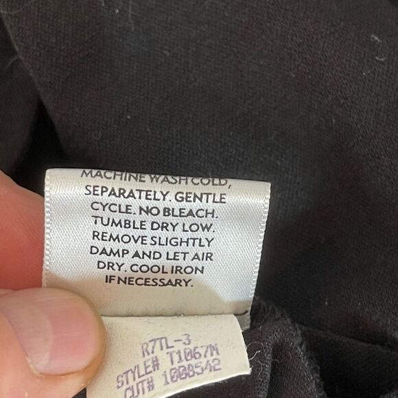 Eileen Fisher Black Sweater Dress Sz M - Picture 6 of 6